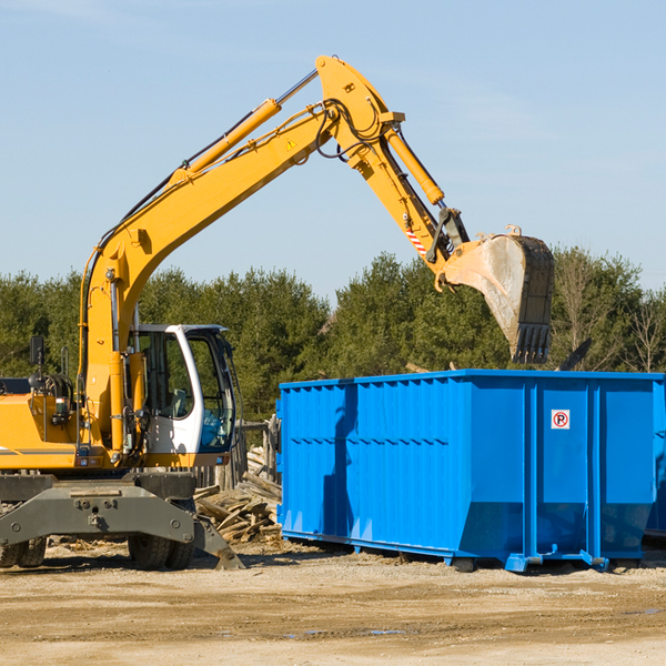 how does a residential dumpster rental service work in Ellery New York